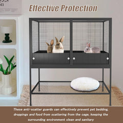 Katywixu Protector anti-salpicaduras para jaula mantiene el área limpia y seca.