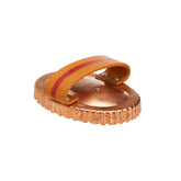 Cepillo Kawell USA curry cobre forma ovalada para un pelaje suave y limpieza eficiente