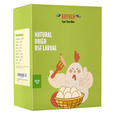 Kayhen larvas mosca soldado negra secas, fuente natural de proteína para aves.