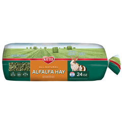 Kaytee Alfalfa Mini Bale en bolsa, ideal para complementar la dieta de mascotas pequeñas.