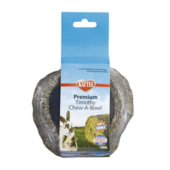 Kaytee Premium Timothy Hay Chew-A-Bowl favorece la salud dental mediante masticación natural.