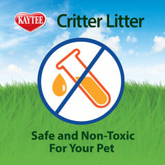 Kaytee Critter Litter facilita la reducción de limpieza de la jaula.