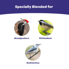 Kaytee ingredientes: nueces y semillas para aves carpinteras.