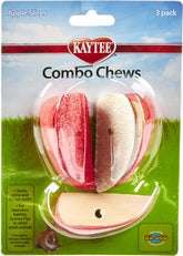 Kaytee Masticables Rodajas de Manzana: textura crujiente para masticar y entretener.