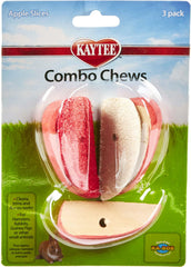 Kaytee Masticables Rodajas de Manzana: textura crujiente para masticar y entretener.