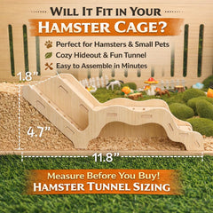Kcrygogo Hamster Explorer Set: túnel subterráneo para estimulación natural.