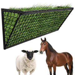 Kerty comedero-heno muro 63 pulgadas con gran capacidad para varias cabras.