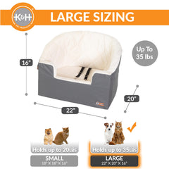 Funda lavable crema del Bucket Booster para mayor confort