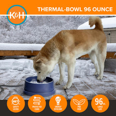 K&H Thermal-Bowl, termostato automático para mantener el agua sin congelar.