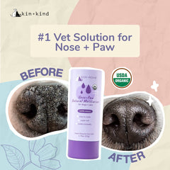 kin+kind aceite de coco hidrata nariz y patas, hidratación profunda para mascotas