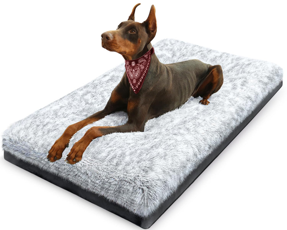 KISYYO cama ortopédica de 35x23 pulgadas para perros, descanso cómodo.