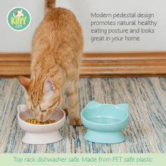 Kitty City cuencos elevados promueven postura natural al comer