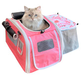 Kittyrama transportadora de gato, entrada superior para acceso cómodo