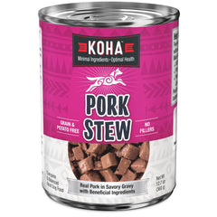 KOHA estofado de cerdo con mínimo ingrediente, ideal para digestión suave.