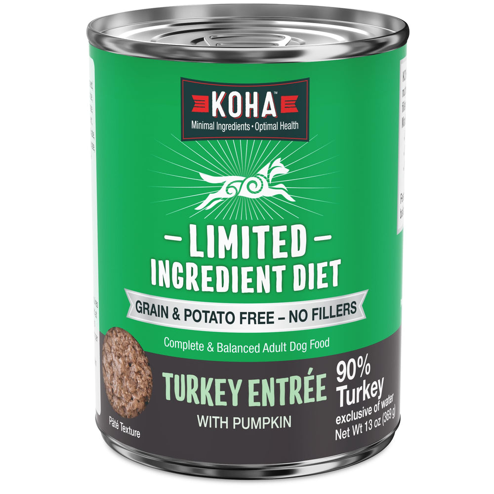 KOHA lata pavo entrada sensible, sabor suave para estómagos sensibles.