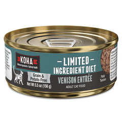 KOHA Paté de Venado para Gatos, textura suave en lata, fácil de digerir