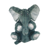 KONG Comfort Kiddos Elefante vista frontal, peluche suave para juego y abrazo.