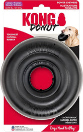 KONG Extreme Donut es un juguete duradero para masticadores fuertes, ideal para sesiones largas.