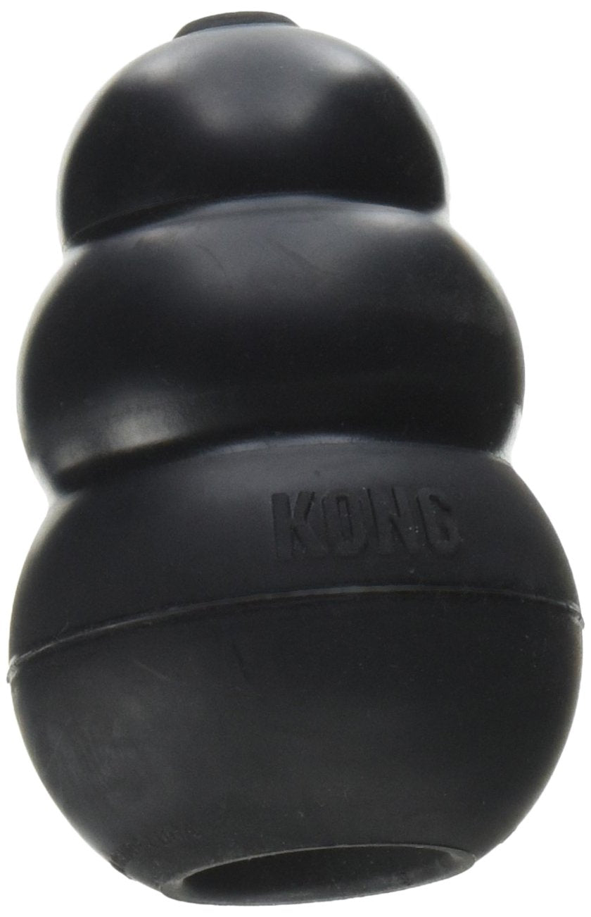 KONG Extreme, juguete dental para perros, favorece masticación prolongada y entretenimiento seguro.