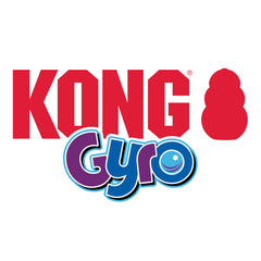 KONG Gyro, centro-espiral-diseño, promueve rodar y empujar para descubrir premios.