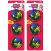KONG Squeezz Action Ball, bola rebote con sonajero para jugar al aire libre