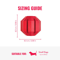 KONG Stuff-A-Ball funciona como dispensador de premios para juego interactivo.