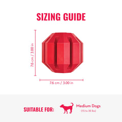 KONG Stuff-A-Ball: rellenable con premios para desafío prolongado