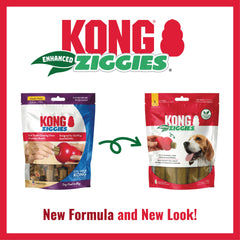 KONG Stuff'n Ziggies, alta digestibilidad para estómagos sensibles en perros pequeños
