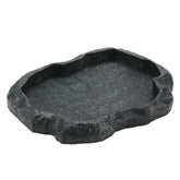 KooingTech plato-reptil imita piedra para un bebedero natural y cómodo.