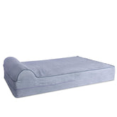 KOPEKS funda de cama para perro XL gris, ajuste cómodo para el hogar.
