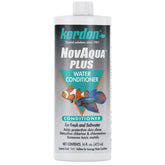Kordon Novaqua Plus, botella de 16 oz negra para acondicionar el agua del acuario.