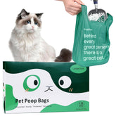 KropBom bolsas grandes con asas para gato, fáciles de atar y limpias tras limpiar la arena
