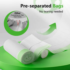 Bolsas resistentes anti-perforación para grumos duros.
