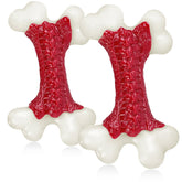 Kseroo dos-pack hueso nylon 8 pulgadas para perros grandes, masticación duradera