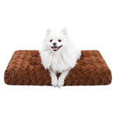 KSIIA cama para perro lavable de lujo acolchada, vista superior suave para confort diario.