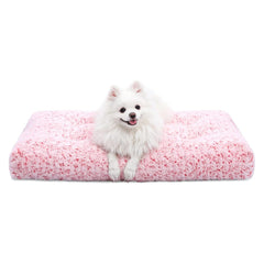 KSIIA cama perro lavable de lujo rosa, ofrece descanso cómodo y limpieza fácil.