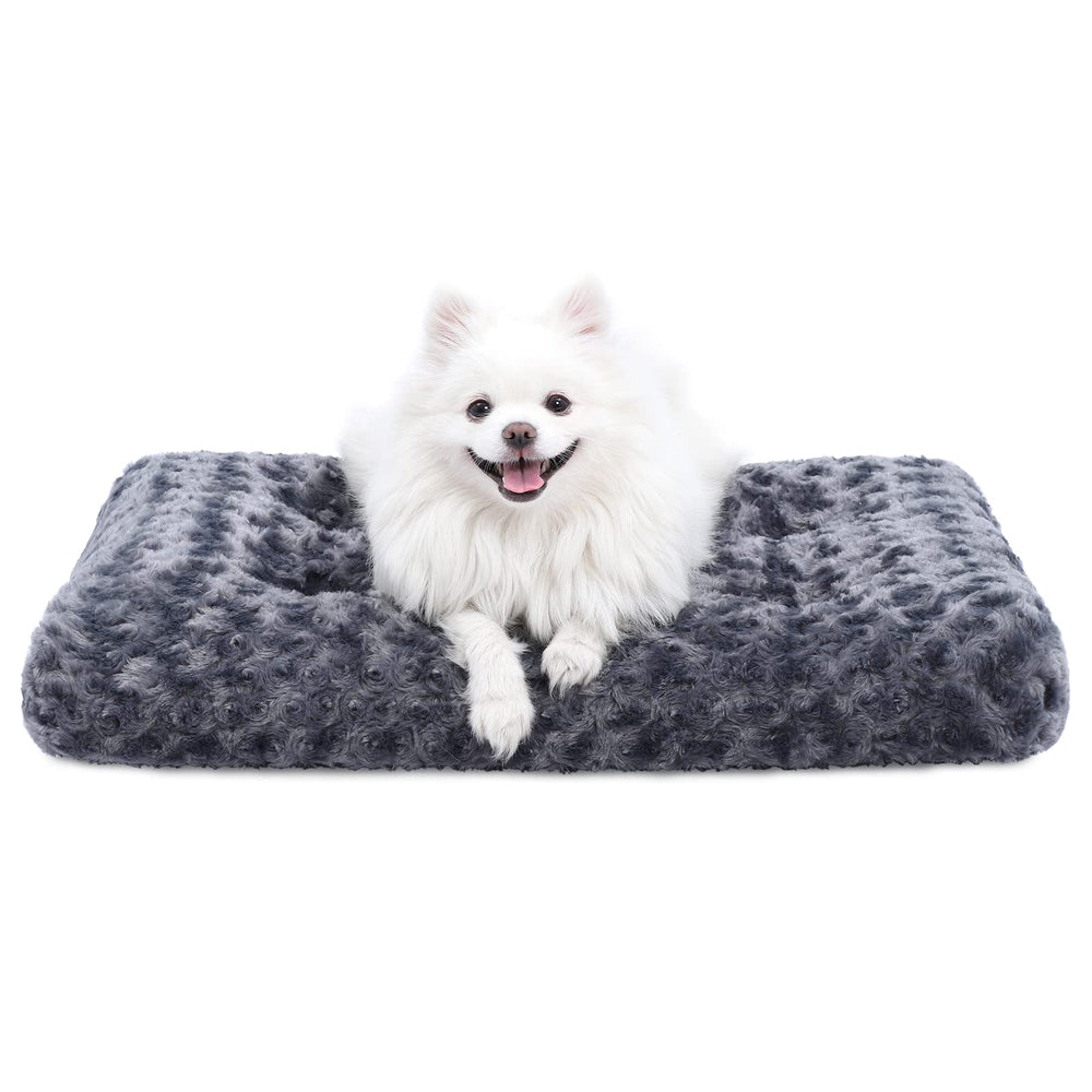 KSIIA cama para perros de felpa de lujo con soporte y base antideslizante