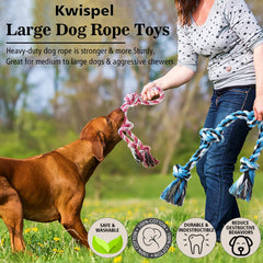 Kwispel Juguete de cuerda para limpieza dental durante juego robusto.