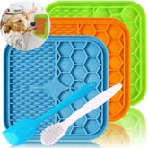Kwispel tapete lamido para perro con ventosas, ideal para baño y calma durante el cuidado.
