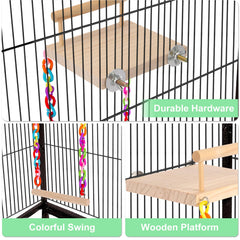 Kyouki columpio para aves, diversión y movilidad para periquitos.