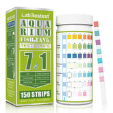 LabBestest tiras 7-en-1 frente, lectura rápida de pH y dureza.