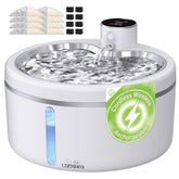 LABEKA bebederos para gatos con base de acero inoxidable, ideal para agua fresca y fácil limpieza.