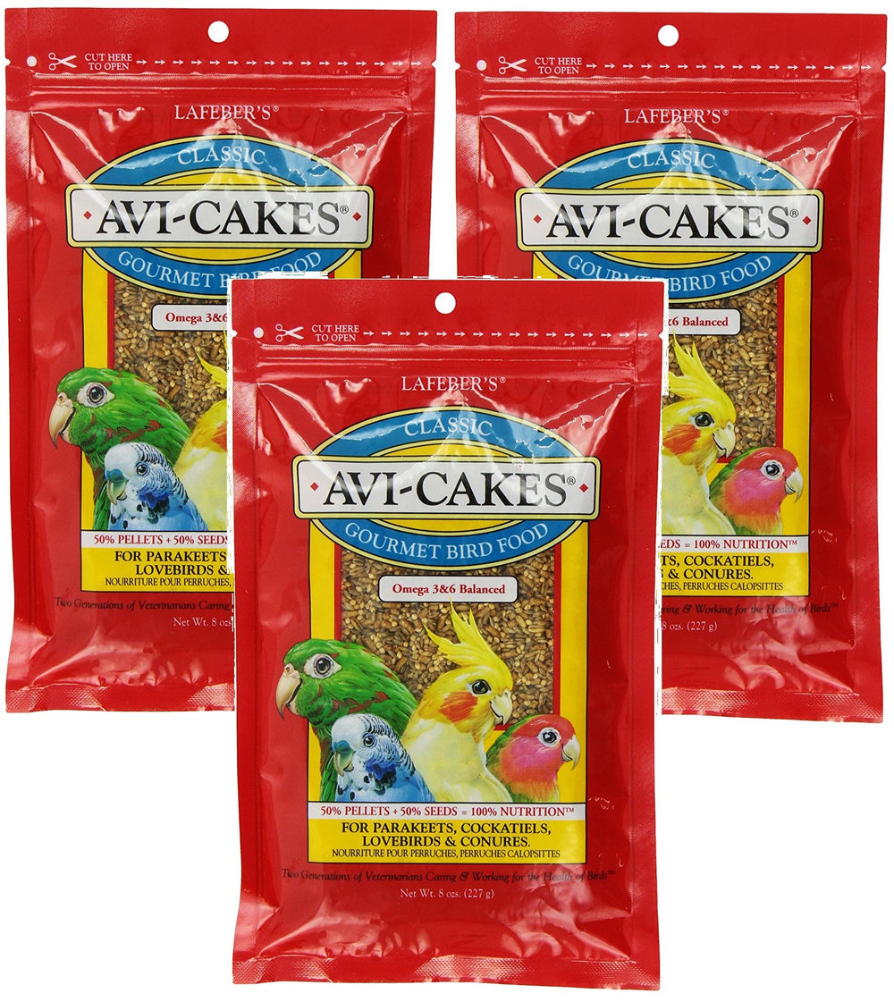 Lafeber's Avi-Cakes sabor original para aves, snack nutritivo para periquitos y conures