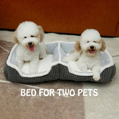 Laojin Balhen cama doble para gatos interiores con patas antideslizantes