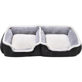 Laojin Balhen cama para dos perros pequeños con diseño conyugado para dormir juntos