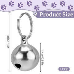 Campana Larrel de 14 mm de diámetro para collar de perro o gato.