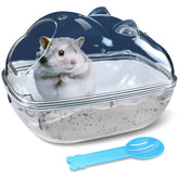 lazyyzal hamster-bano-360-grados, vista clara para observar baño y juego