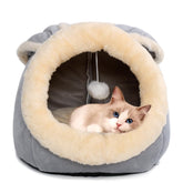 Lcybem cama-gato cueva conejo-colgante ofrece juego seguro y descanso.