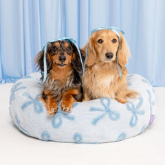LE SURE donut cama-perro frente: descanso cálido y seguro para tu compañero peludo.
