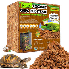 Legigo sustrato de coco en bloque de 10 lb para terrarios y almacenamiento fácil.